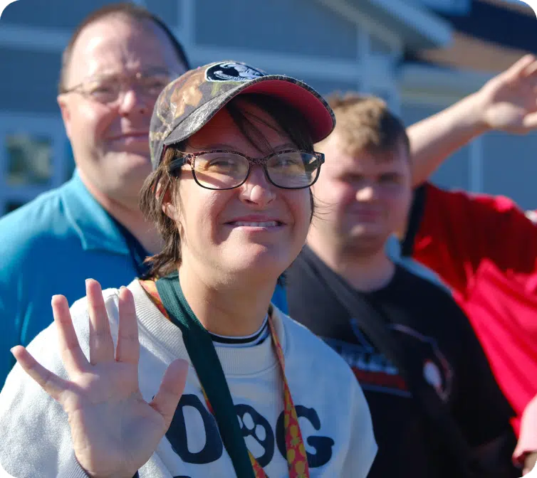 Independence Landing - Residents Waving