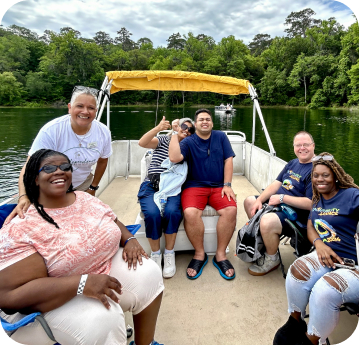 Independence Landing - Happy Residents on a boat trip